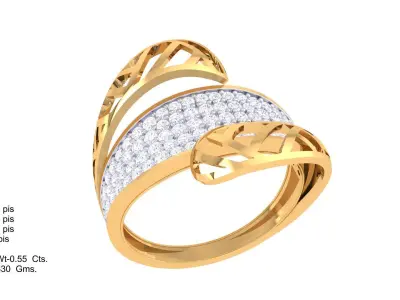  Women Ring MTL 3dm STL OBJ FBX Details 3D print model 105