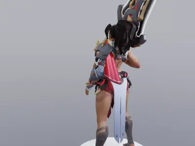 Woman Warrior 3D print model