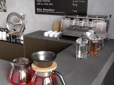 A CAFE BAR NO12 A 3D model