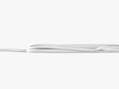 White Lightning cable double sided 3D model