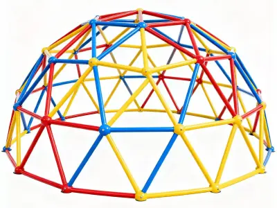 Primary Peak Geodesic Dome Climber 3D Model Low-poly 3D model