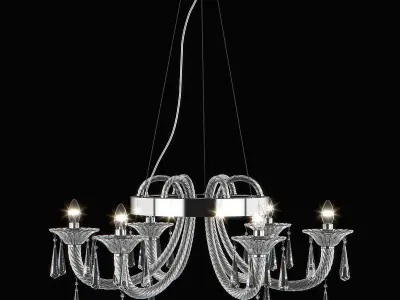 821060 Corno Lightstar Hanging Chandelier 3D model