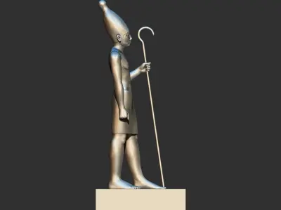 Egyptian King Statuettes Senusret  Petrie 3d  printable model 3D print model