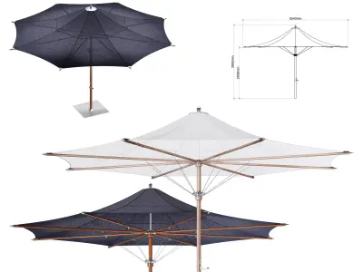 Tensile Parasol 3D model