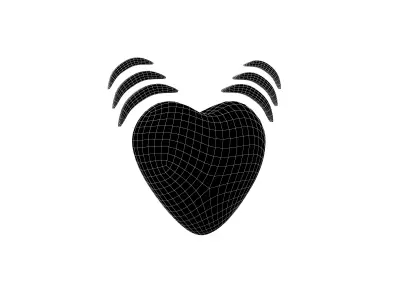 Beating Heart v1 012 Low-poly 3D model