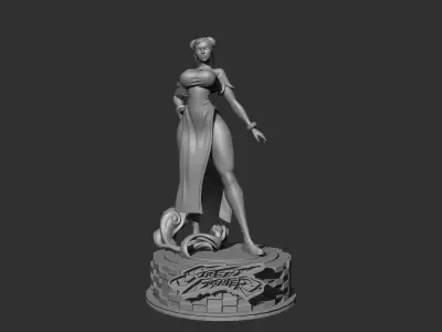 Chun li 3d model Street Fighter 3D print model