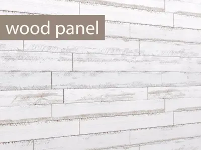 Planking 3D wood panel 3D model