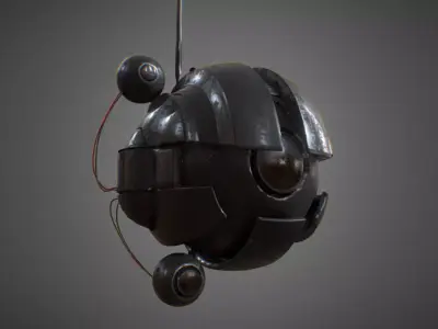 Darth Maul Sith Probe Low-poly 3D model