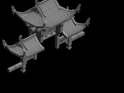 Game Brothel - Arch 2701 3D model purchase