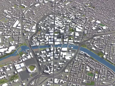 Rochester Low-poly 3D model