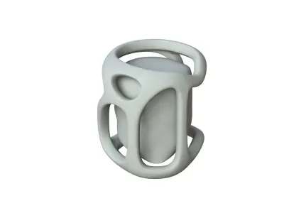 SciFi Shape Object Low Poly Low-poly 3D model 14