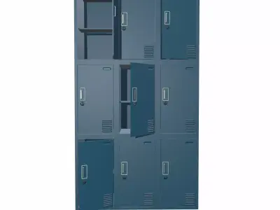Locker Office - 03 Low-poly 3D model