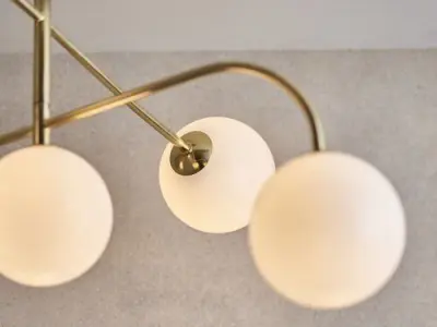 Aaliyah 5 - Light 80cm Semi Flush Mount 3D model