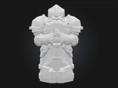Stone Sentinel  Eternal Guardian of Ancient Grounds 3D model