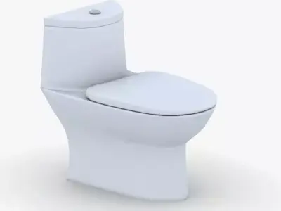 1526 - Toilet Low-poly 3D model