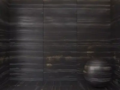 Black Serpeggiante marble 3D model