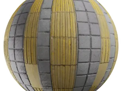  Texture PBR Concrete 02 - Guiding Block - 4K Scanned Texture