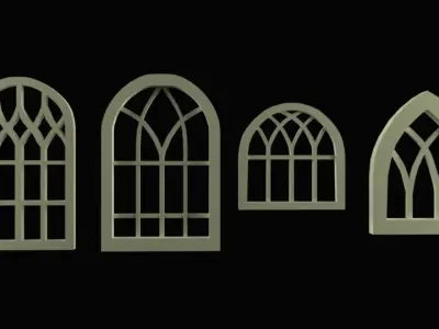 Frame Windows Pack Free 3D model