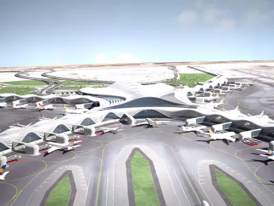 Abu Dhabi Airport 3D model