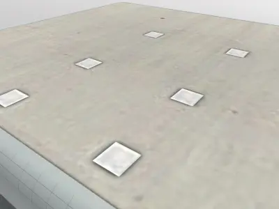 LFMN Hangar 2 Low-poly 3D model