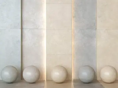 Keope Grace Limestone Effect Tile - 4 Colors -Set of 24 Texture