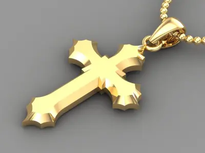Light Gold Cross New Design  CP 20 3D print model
