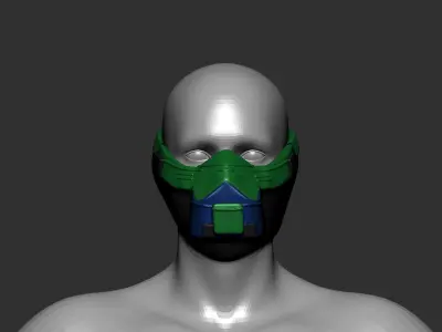 helmet high poly sculpt 3d printable  3D model 93