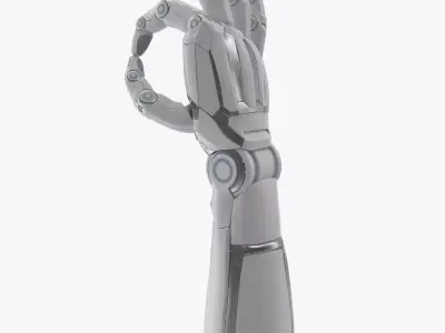 Cyborg arm shows OK 3D model