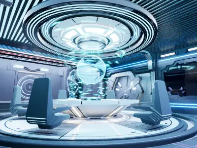 UE5 Modular Sci-Fi Space 3D model