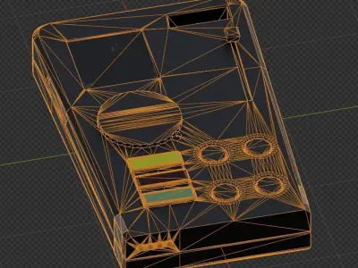 Rusty Sci-Fi remote  Low-poly 3D model