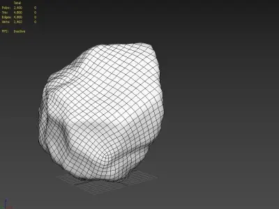 Rock M01A Low-poly 3D model