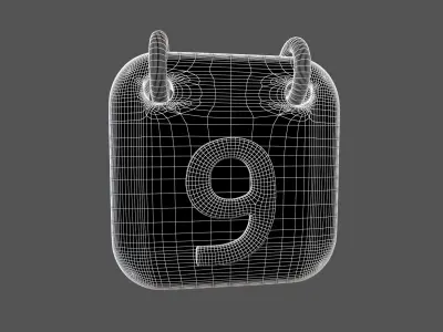 Calendar Icon 9 v1 001 Low-poly 3D model