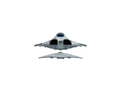 SciFi Starship Explorer MKI Low-poly 3D model