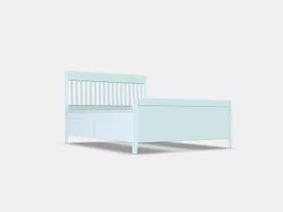 IDANAS Bed frame with storage 5 Low-poly 3D model