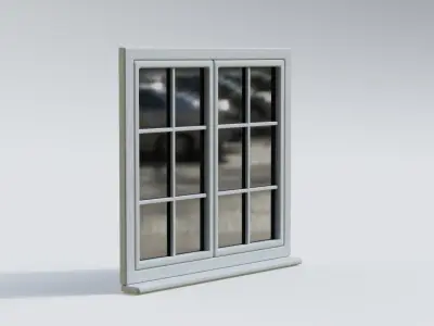 Window Low-poly 3D model