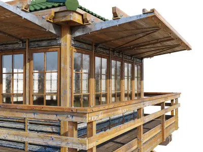 Lookout tower 3D model