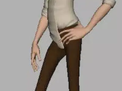 hand cartoon 3D model