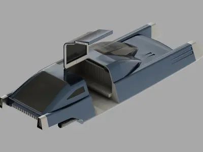 Mon Mothma Coruscant Speeder - Star Wars Andor Low-poly 3D model