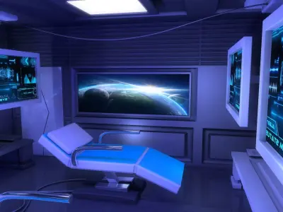  Sci Fi Medical Laboratory 3D model