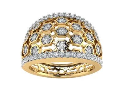 Women Ring  Render 3dm STL OBJ FBX Details 3D print model 229