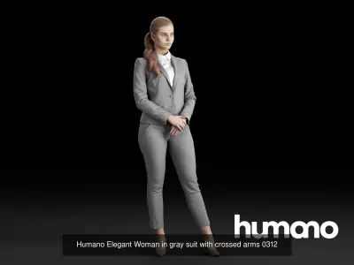 Humano 5-Pack - PEOPLE - TALKING - GROUP - 5x 3D models 03C