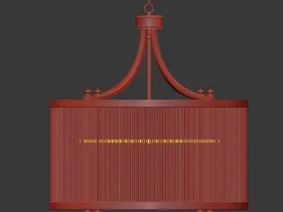 GLASS TUBE CHANDELIER 3D model