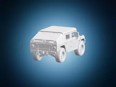 Humvee Military Vehicle Truck Model 3D print model