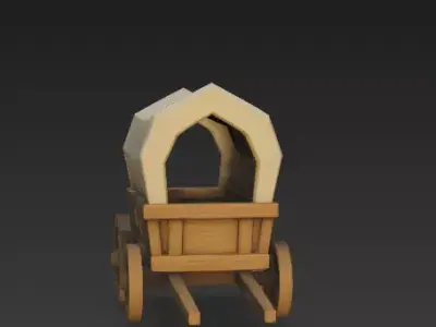 Low Poly Medieval Village Pack 01 Stylized Game Ready 3D Models Low-poly 3D model