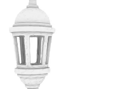 Lamppost street lamp 3D print model