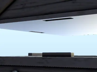 Western bank building with floor and canopy 7 - USA ACW War 3D print model