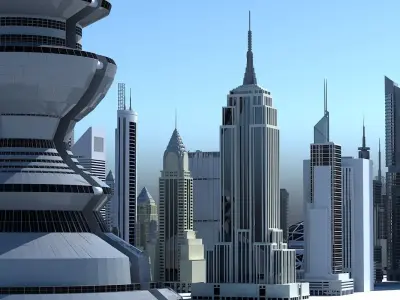 55 Skyscraper Collection 3D model