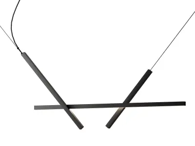 ACROSS LED aluminium pendant lamp from LUCEPLAN 3D model