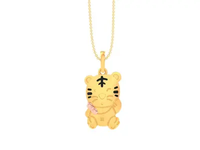 Kids Pendants 3dm STL OBJ FBX Renders Details 3D print model 21