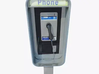 Public phone 3D model